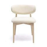 Zinea Performance Textured Velvet Dining Chair - Cream
