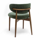 Zinea Performance Textured Velvet Dining Chair - Forest Green