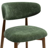 Zinea Performance Textured Velvet Dining Chair - Forest Green