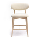 Zinea Performance Textured Velvet Counter Stool - Cream