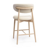 Zinea Performance Textured Velvet Counter Stool - Cream
