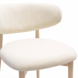 Zinea Performance Textured Velvet Counter Stool - Cream
