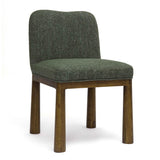 Tiara Performance Basketweave Fabric Dining Chair - Green