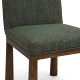 Tiara Performance Basketweave Fabric Dining Chair - Green