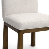 Tiara Performance Basketweave Fabric Dining Chair - Cream