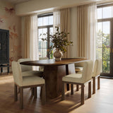 Tiara Performance Basketweave Fabric Dining Chair - Cream
