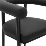 Spara Performance Vegan Leather Dining Chair - Black