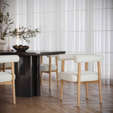 Spara Performance Vegan Leather Dining Chair - White