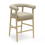 Spara Performance Vegan Leather Counter Stool - Taupe