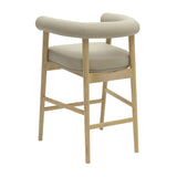 Spara Performance Vegan Leather Counter Stool - Taupe