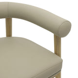 Spara Performance Vegan Leather Counter Stool - Taupe