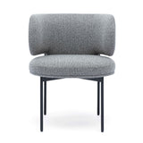 Maureen Speckled Grey Performance Boucle Dining Chair