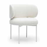 Maureen Cream Performance Upcycled Linen Dining Chair