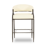 Tatum 2-Tone Performance Vegan Leather Counter Stool - Cream
