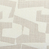 Sezanne Cream 2-Tone Performance Vegan Leather and Jacquard Dining Chair