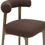 Spara Performance Boucle Side Chair - Chocolate Brown