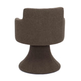 Jeffree Performance Boucle Swivel Dining Chair - Chocolate Brown