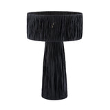 Shelby Raffia Table Lamp - Black