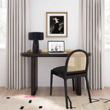 Shelby Raffia Table Lamp - Black