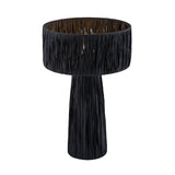 Shelby Raffia Table Lamp - Black