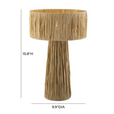Shelby Raffia Table Lamp - Natural