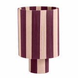 Guinevere Striped Cotton Table Lamp - Pink/Purple