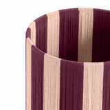 Guinevere Striped Cotton Table Lamp - Pink/Purple
