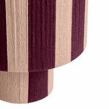 Guinevere Striped Cotton Table Lamp - Pink/Purple