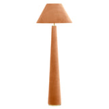 Graham Velvet Floor Lamp - Terracotta