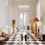Graham Velvet Floor Lamp - Terracotta