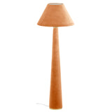 Graham Velvet Floor Lamp - Terracotta