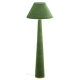 Graham Velvet Floor Lamp - Green