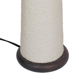 Faith White Boucle Table Lamp