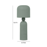 Shroom Metal Table Lamp - Green