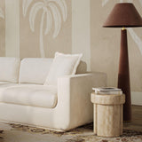 Graham Velvet Floor Lamp - Chocolate Brown