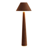 Graham Velvet Floor Lamp - Chocolate Brown