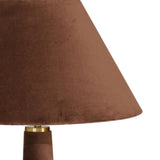 Graham Velvet Floor Lamp - Chocolate Brown