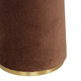 Graham Velvet Floor Lamp - Chocolate Brown