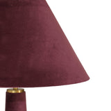 Graham Velvet Floor Lamp - Burgundy