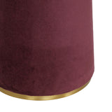 Graham Velvet Floor Lamp - Burgundy