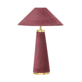 Graham Velvet Table Lamp - Burgundy