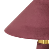 Graham Velvet Table Lamp - Burgundy