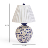 Diana Blue &amp; White Table Lamp