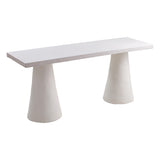 Dayana 68.5" Desk in Faux Plaster