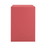 Suzie 62" Rattan Executive Desk With Drawer - Pink