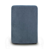 Dolce Performance Velvet Rolling Desk Chair - Blue