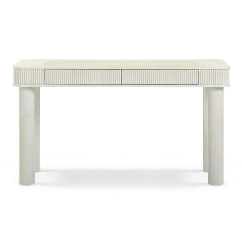 Sarah 55" Cream 2-Drawer Executive Work Desk