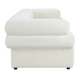 Elsa 98" Performance Fabric Sofa by Inspire Me! Home Decor - Cream