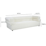 Elsa 98" Performance Fabric Sofa by Inspire Me! Home Decor - Cream