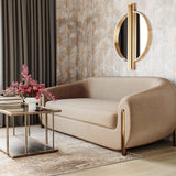 Lina 93" Performance Fabric Sofa by Inspire Me! Home Decor - Cafe Au Lait